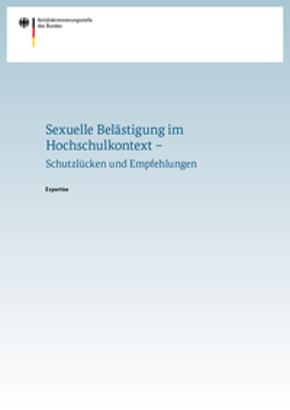 Cover der Expertise Sexuelle Belästigung im Hochschulkontext