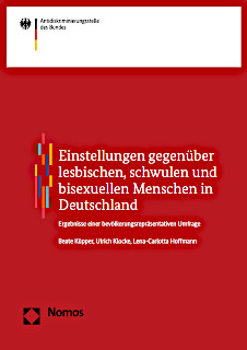 Cover der bevölkerungsrepräsentativen Umfrage "Einstellungen gegenüber lesbischen, schwulen und bisexuellen Menschen in Deutschland"